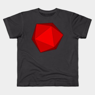 gmtrx red lawal solid icosahedron Kids T-Shirt